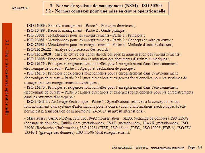 NORMES CONNEXES